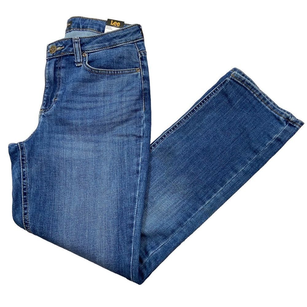 Brand New With Tags Ladies Lee Straight‎ Leg Regular Fit Mid Rise Jeans Size 6R